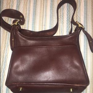 Brown Coach shoulder bag